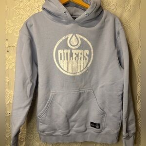 ZZ Fresh NHL Oilers hoodie in baby blue